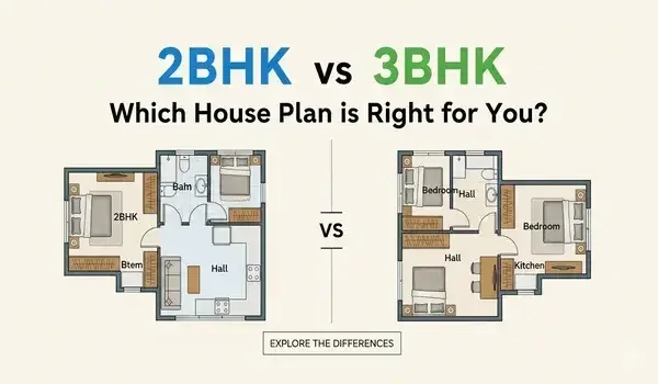 2 BHK vs 3 BHK in Kompally 2026